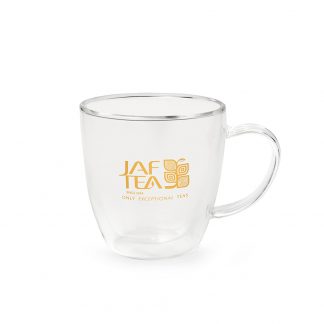 Double wall glass mug