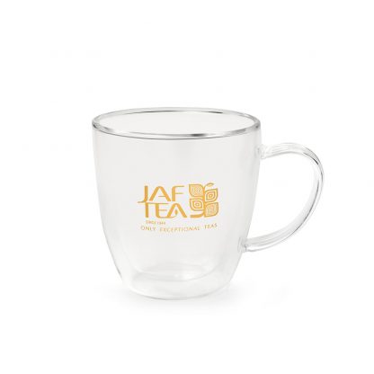 Double wall glass mug