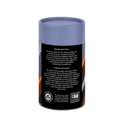 Colours of Ceylon | Kandy Earl Grey leaf tea - 50g paper canister - Image 2