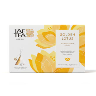 GOLDEN LOTUS - 10 Individually Wrapped Pyramid Tea Bags