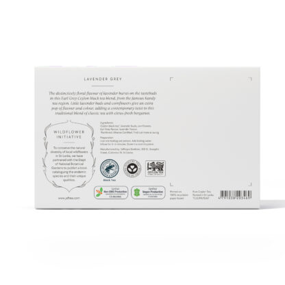 LAVENDER GREY - 10 Individually Wrapped Pyramid Tea Bags - Image 4
