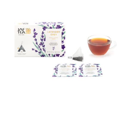 LAVENDER GREY - 10 Individually Wrapped Pyramid Tea Bags - Image 3