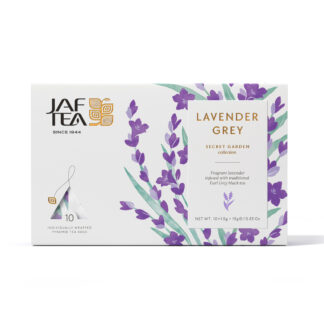 LAVENDER GREY - 10 Individually Wrapped Pyramid Tea Bags