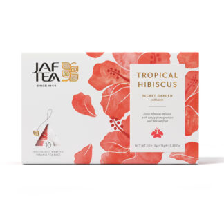 TROPICAL HIBISCUS - 10 Individually Wrapped Pyramid Tea Bags