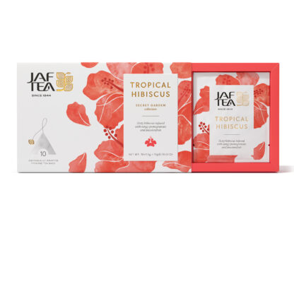 TROPICAL HIBISCUS - 10 Individually Wrapped Pyramid Tea Bags - Image 2