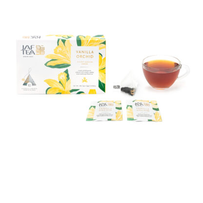 VANILLA ORCHID - 10 Individually Wrapped Pyramid Tea Bags - Image 3